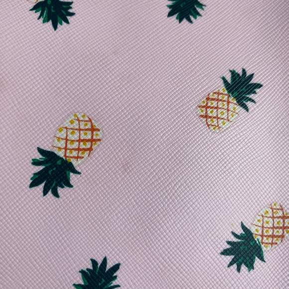 Kate Spade Staci Square Pineapple Crossbody Pink Multi Saffiano - Picture 11 of 13